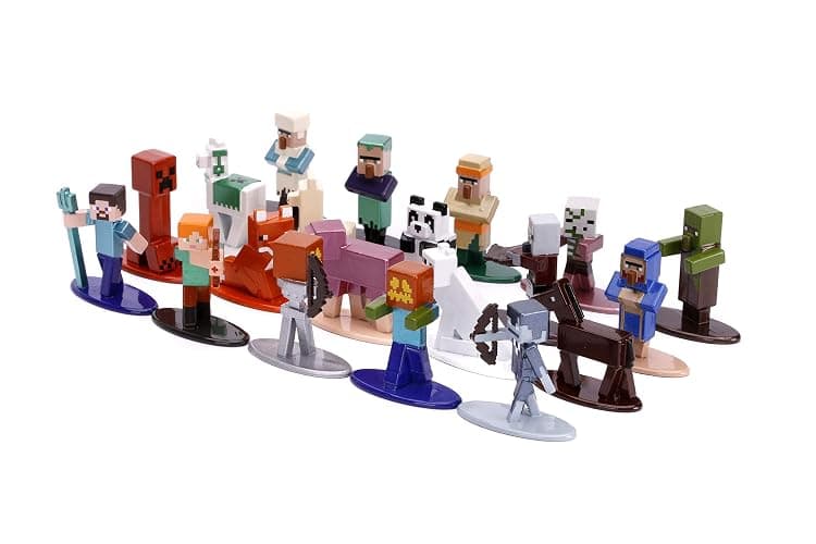 JADA Toys Nano METALFIGS Minecraft 20-Pack Wave 3, 1.65" Die-Cast Collectible Figures 31431, Brown thumbnail 3