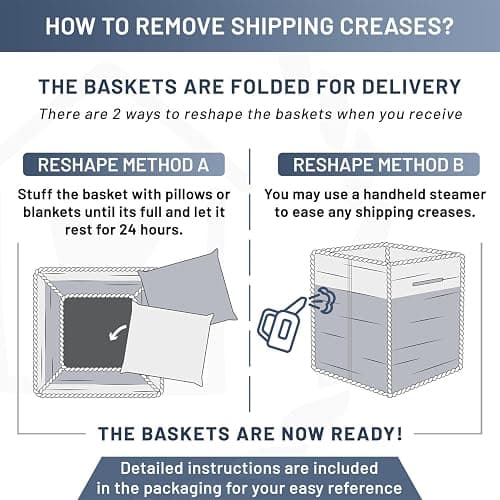 NaturalCozy Storage Cubes 11 Inch Cotton Rope Woven Baskets for Organizing, 3-Pack | Cube Storage Bin | Square Storage Baskets for Shelves Organizer, Classroom, Kids Toy Bins, Closet, Baby Nursery thumbnail 6