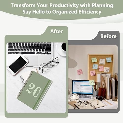 2026 Planner, Weekly and Monthly Calendar Agenda Book, Jan 2026 - Dec 2026, Hardcover Planning Academic Planner for Office School Supplies and Desk Accessories - A5 (6.3'' x 8.5'') thumbnail 6