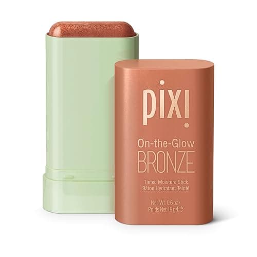Pixi On-the-Glow Bronze - RichGlow, Hydrating Tinted Moisture Bronzer Stick with Ginseng, Aloe Vera & Fruit Extracts, For Cheeks & Lips, 19g / 0.6oz, Paraben-Free - Image 1