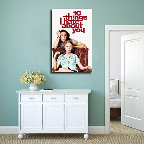 10 Things I Hate About You Touching Love Movie Poster 3 Canvas Poster Bedroom Decor Sports Landscape Office Room Decor Gift Unframe:12x18inch(30x45cm) thumbnail 4