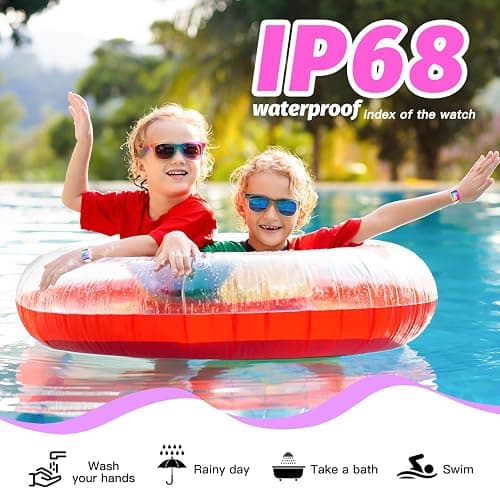 Kids Smart Watch for Girls,IP68 Waterproof Kids Fitness Tracker Watch with 1.5 Inch DIY Face,Heart Rate Sleep Monitor,19 Sport Modes,Calories Counter,Alarm Clock,Great Gifts for Children 6+ (PInk) thumbnail 5