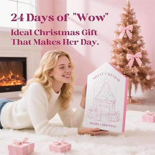 Makeup Advent Calendar 2025 Christmas Gifts, Beauty Calendar 2025 for Women, Teen Girls, Skin Care Advent Calendar with Mascara, Blush, Lip balm, Shower Gel, 2025 Self Care Gifts for Women thumbnail 7