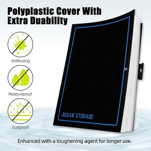 ALL4JIG Puzzle Storage Folder Keeper for Jigsaw Enthusiasts Puzzle Space-Saving Organizer Accessories for Adults Holds 20 Puzzles, HD Film Pockets thumbnail 3