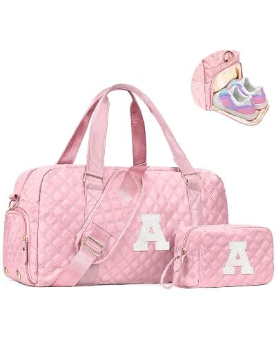 Elilier Christmas Gifts for Women Teen Girls, Travel Duffle Bag: Personalized Weekender Dance Cheer bag Sports for Girl, Gymnastics Bags, Stocking Stuffers Birthday Gifts for Women Girls Kids Teens - Image 1