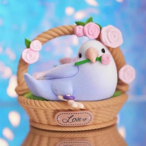 Cute Social Birdie Series Blind Box, Kawaii Bird Statue for Desk Home Decor, Collectable Random One Mystery Box for Birthday Gifts thumbnail 4