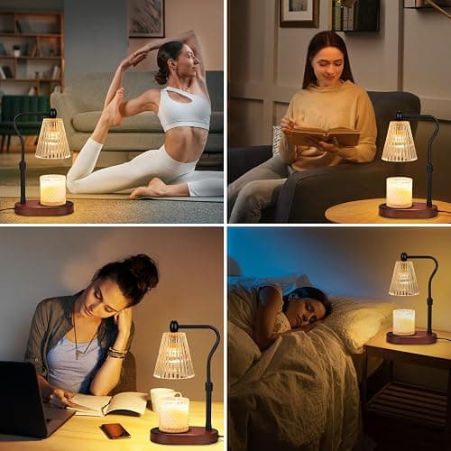 Engpure Candle Warmer Lamp with Dimmer, Candle Warmer with Timer Adjustable Height for Scented Wax Jar Candles, Gifts for Women Mom New Home Decor, for Women Mothers Day thumbnail 5