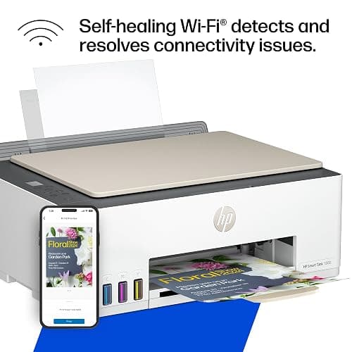 HP Smart Tank 5000 Wireless All-in-One Ink Tank Printer, Scanner, Copier with 2 Years of Ink Included, Best-for-Home, Cartridge-Free, Refillable, AI-Enabled (5D1B6A) thumbnail 12
