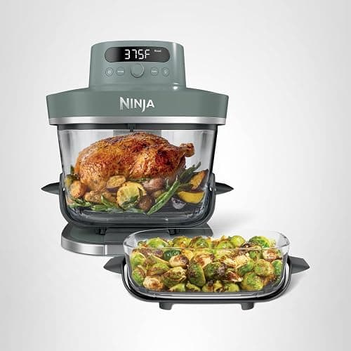 Ninja Crispi Pro 6-in-1 Glass Air Fryer | 450°F, Nontoxic, 6qt & 2.5qt Containers & Lids | Microwave, Freezer, Dishwasher Safe | Max Crisp, Air Fry, Bake, Roast, Recrisp, Dehydrate | Ash Grey, AS101DG thumbnail 14