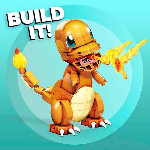 MEGA Pokémon Building Toys Set, Build & Show Charmander with 180 Pieces, 4 Inches Tall, for Kids thumbnail 2
