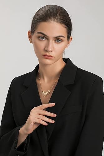UMAGICBOX Custom Name Necklace - 925 Sterling Silver & 316 Stainless Steel, 14 Fonts & Multi-Language Options, 4 Colors, 5 Chain Styles, Personalized Gift with Premium Box thumbnail 5
