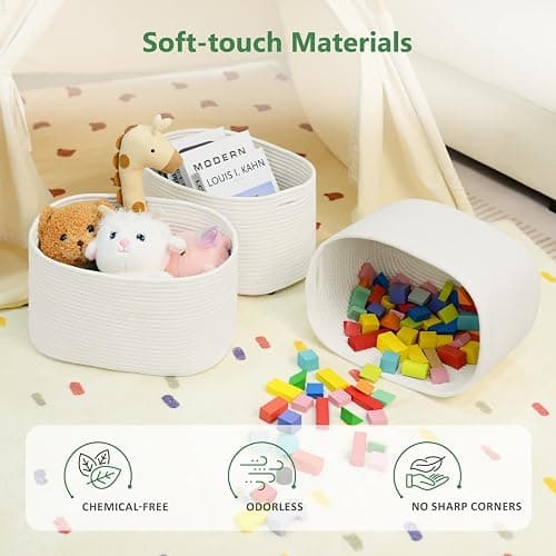 white storage bins pack of 2 thumbnail 7