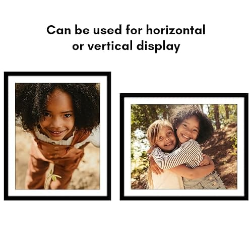Americanflat 28x34 Poster Frame - Matted to 24x30 - Engineered Wood - Black | Polished plexiglass front, hangs vertical or horizontal, sawtooth hangers included, secure turn-tab backing thumbnail 5