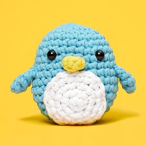 The Woobles Crochet Kit for Beginners - Easy Arts and Crafts Knitting & Crochet Animals Kit As Seen On Shark Tank - Pierre The Penguin thumbnail 3