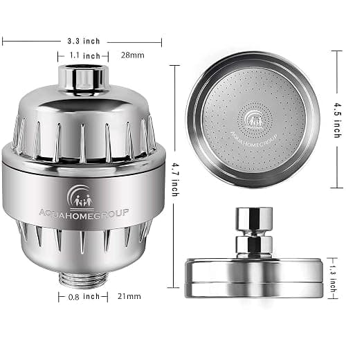 AquaHomeGroup Luxury Filtered Shower Head Set 20+3 Stage Shower Filter thumbnail 2