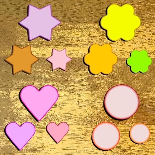 Metal Cookie Cutters Set - Star Cookie Cutter Stainless Steel Round Biscuit Cutter Heart Small Star Cookie Cutters Mini Flower Molds Cutter for Baking (20 Round Heart Flower Star Cookie Cutters) thumbnail 6