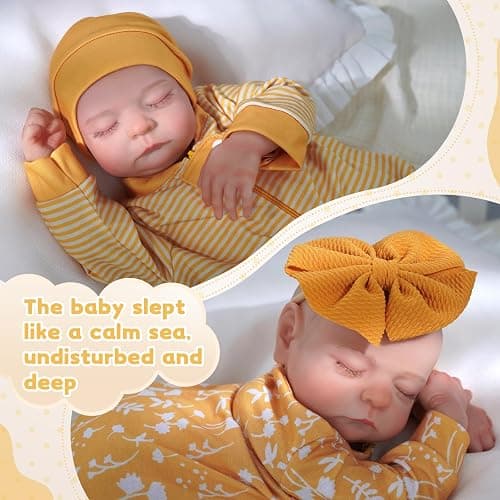 ADFO Lifelike Reborn Baby Dolls Twins, 20 inch Realistic Newborn Real Life Baby Boy Girl Dolls Soft Vinyl Baby Dolls with Clothes and Toy Gift for Kids Age 3+ thumbnail 3