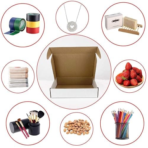 RLAVBL 12x9x3 Inches Shipping Boxes Set of 20, White Corrugated Cardboard Box, Mailer Boxes for Packing Small Business thumbnail 9