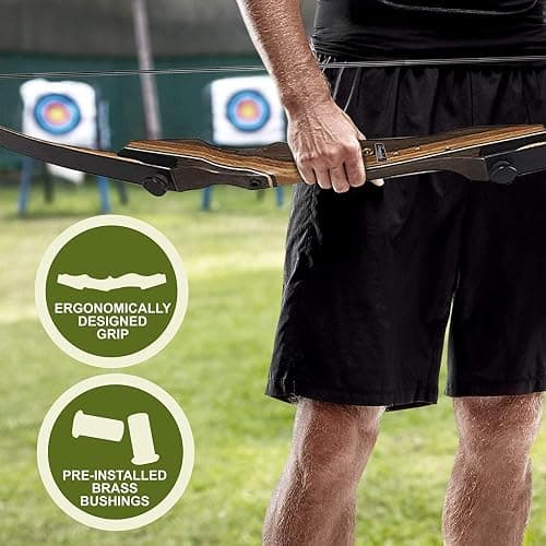 Samick Sage Archery Takedown Recurve Bow 62-inch - Bows for Teens to Adults - Beginners to Advanced, for Hunting & Target Practice thumbnail 4