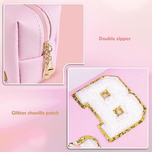 Elilier Birthday Gifts for Kids 4 5 6 7 8 9 10 11 12 year Old, Girl gifts Skin Care, Letter Pouch Cosmetic Toiletry Bag, Personalized Gift for Girl, Gift Bags thumbnail 9