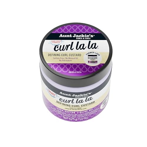 Aunt Jackie's Curl La La, Lightweight Curl Defining Custard, Enriched with Shea Butter & Olive Oil, Basic, 15 Ounce thumbnail 2