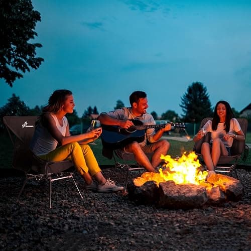 Sportneer Heated Chairs Outdoor Sports: Heated Camping Chair with USB Plug & 3 Heating Levels - Portable & Compact Heated Chair for Backpacking, Camping, Lawn, Picnic, Travel (Power Bank Not Included) thumbnail 2