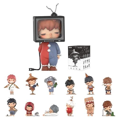 POP MART Hirono Mime Series Figures, Hirono Blind Box Figures, Random Design Action Figures Collectible Toys Home Decorations, Holiday Birthday Gifts for Girls and Boys, Single Box - Image 1