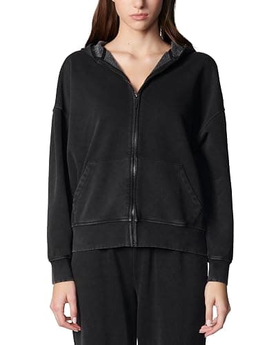 florence by mills Women's Cozy Crush Slouchy Sleeve Oversized Zip Hoodie thumbnail 3