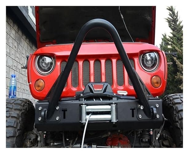 Protezione paraurti anteriore stile Evo compatibile for Jeep Wrangler JK Bull Bar thumbnail 3