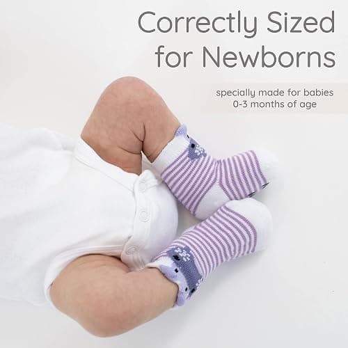 ZIRI & ZANE Baby Sock Gift Set - 7 Unique Pairs, Cute & Funny Unisex Newborn Gifts for Baby Showers & Registries thumbnail 8