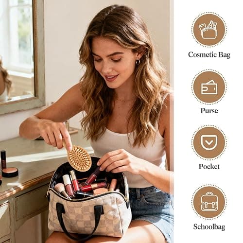 FoldTier 10 Pack Mini Bamboo Hair Brush Bulk Pocket Travel Small Hairbrush Massage Scalp Detangling Brush for Valentine Gifts Bulk Bridesmaid Party Favors (Oval) thumbnail 5