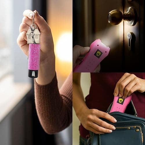 Guard Dog Security Pepper Spray and Stun Gun Flashlight, Rechargeable, Self-Defense Keychain for Women, Pepper Spray Stun Gun Combo, Personal Security Value Set, Rechargeable Flashlight, 0.5 fl oz thumbnail 6