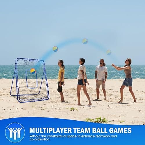 Winthai Volleyball Rebounder Net, 6 Angles Adjustable Pitch Bounce Back Baseball Softbal Lacrosse Rebound Sports Practice Training Equipment with Strike Zone for Backyard Indoor Outdoor thumbnail 8