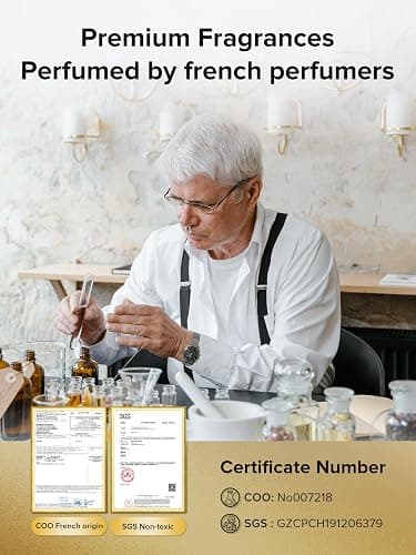 Ceeniu CF8 Scenic Fragrance (Woody Scent: Sandalwood Cologne) refill - 1200 Sprays, Natural French Fragrance, CF8 Car Aroma Diffuser thumbnail 4