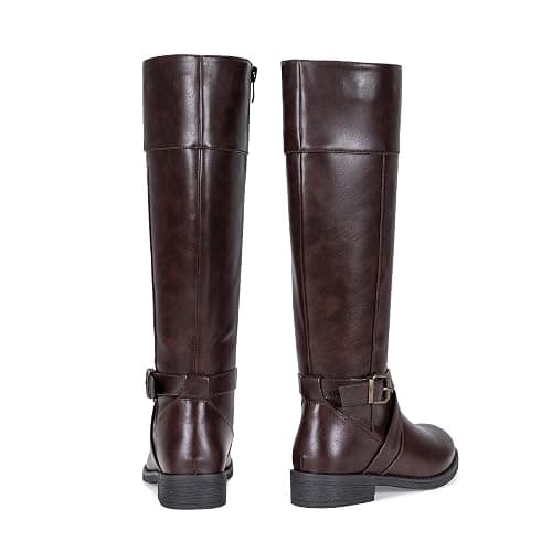 Vepose Women's 949 Knee High Boots,Tall Riding Boots Low Heel with Wide Calf and Wide Widths thumbnail 8