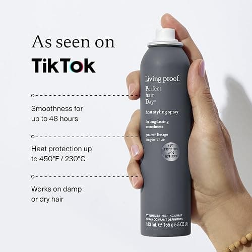 Living Proof Perfect Hair Day Heat Styling Spray – Smoothness for 48 Hours, Heat Protection up to 450°F, Ultra-Fine Mist for Damp or Dry Hair thumbnail 9