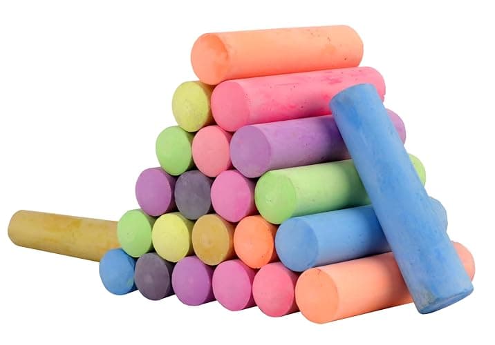 Kid Made Modern Non Toxic Sidewalk Chalk Bucket (24 Count) - Washable Colored Chalk Bulk Set for Kids and Toddlers Outdoor Games thumbnail 7
