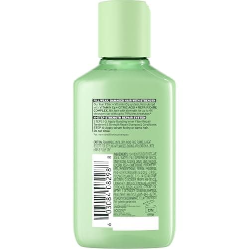 Garnier Fructis Hair Filler Strength Repair Serum Treatment with Vitamin Cg, Hair Serum for Weak, Damaged Split Ends, 3.8 Fl Oz, 1 Count thumbnail 2
