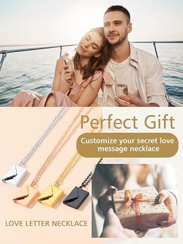 FindChic Locket Necklace for Women, Silver/Black/Rose Gold/Gold Plated Personalized Memorial Gifts, Custom Photo Jewelry for Loved Ones, Birthday Valentine's Day Keepsake, Versatile Styles Available thumbnail 8