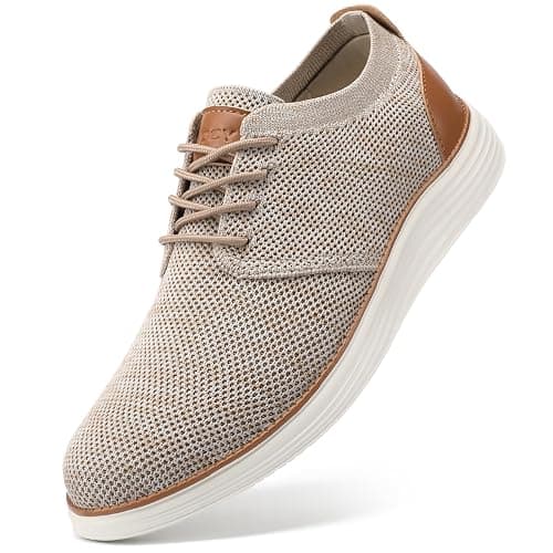 VILOCY Men's Fashion Dress Sneakers Casual Walking Shoes Business Oxfords Comfortable Breathable Lightweight Tennis - Image 1