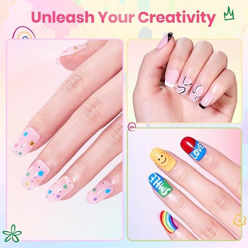 Beetles 12 Colors Nail Art Pens, 0.7mm Fast Color Filling Nail Polish Pens | Quick Air Drying Acrylic Paint Markers for Nail Art Design Smooth Painting Dots Liner Lettering, DIY Home Salon Nail Art Tool thumbnail 6