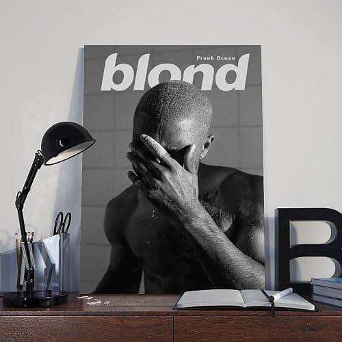 Frank Ocean Poster Blonde Poster Album Cover Canvas Poster Wall Art Decor Print Picture Paintings for Living Room Bedroom Decoration Frame-style08x12inch(20x30cm) thumbnail 8