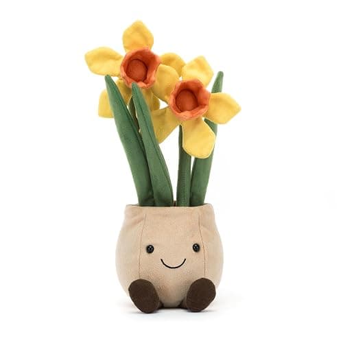 Jellycat Amuseables Daffodil Pot Stuffed Toy, 12 inches - Plant & Flower Plush - Fun Décor & Gift thumbnail 5