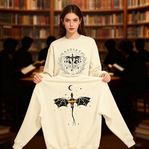 BEBNKGK Book Sweatshirt for Women Reading Book Lovers Sweatshirts | Book Sweatshirt Womens Funny Bookish Shirts Casual 2 Sided Graphic Pullover Tops thumbnail 3
