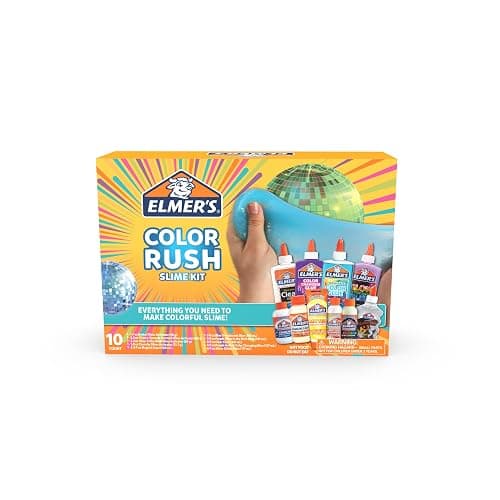 Elmer's Color Rush Slime Kit, Includes Liquid Glue, Activator, Makes Color Changing, Glow in The Dark, Butter Slime and More, 10 Piece Kit - Perfect for Birthday Parties, Gift Idea, Kids Activity thumbnail 6