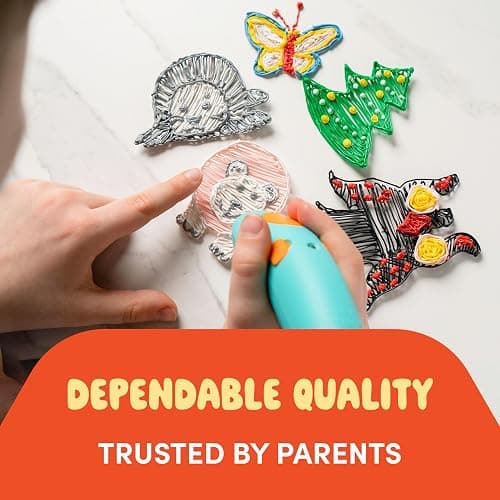 300 x ORKAN 3D Pen Filament Refills | Only Compatible with The 3Doodler Start+ | 15 Rainbow Colors | 6" x 2.5mm PCL Eco-Filament Strands | Safe for Kids | Only for 3Doodler Start+ 3D Pen thumbnail 9
