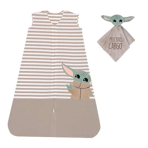 Lambs & Ivy Star Wars Mandalorian Baby Yoda Wearable Blanket/Lovey Gift Set 2pc - Image 1