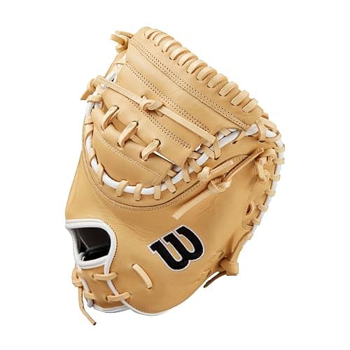Wilson Fall 2024 A1000® CM33 33” Baseball Catcher’s Mitt - Blonde/Black/White, Right Hand Throw thumbnail 3