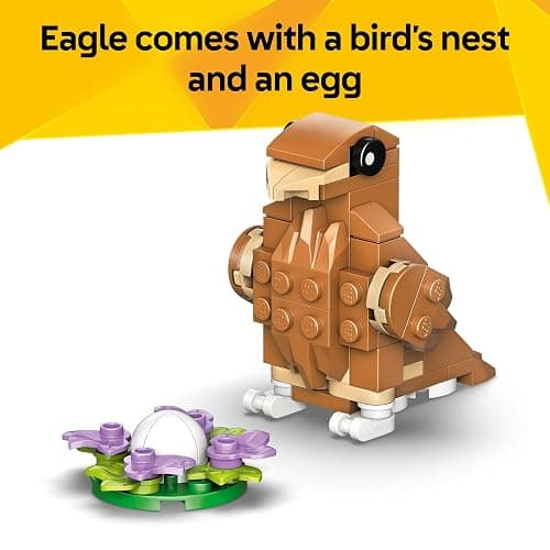 LEGO Creator 3 in 1 Cute Hamster with a Flower Building Toy for Girls & Boys, Ages 7+ - Kids Build a Hamster, Hedgehog or Eagle Animal Figure - Gift Idea for Birthdays - 31376 thumbnail 5