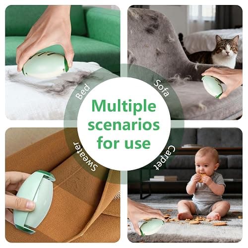 Reusable Lint Roller for Pet Hair Extra Sticky, Portable Home Travel Washable Lint Roller (1PCS) thumbnail 9